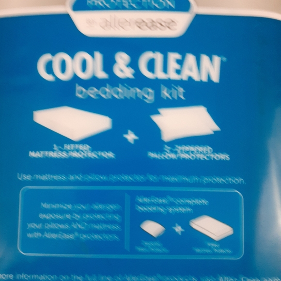 Allerease Perfect Protection Cool & Clean Mattress Protector & Pillow Case Full - Picture 3 of 6